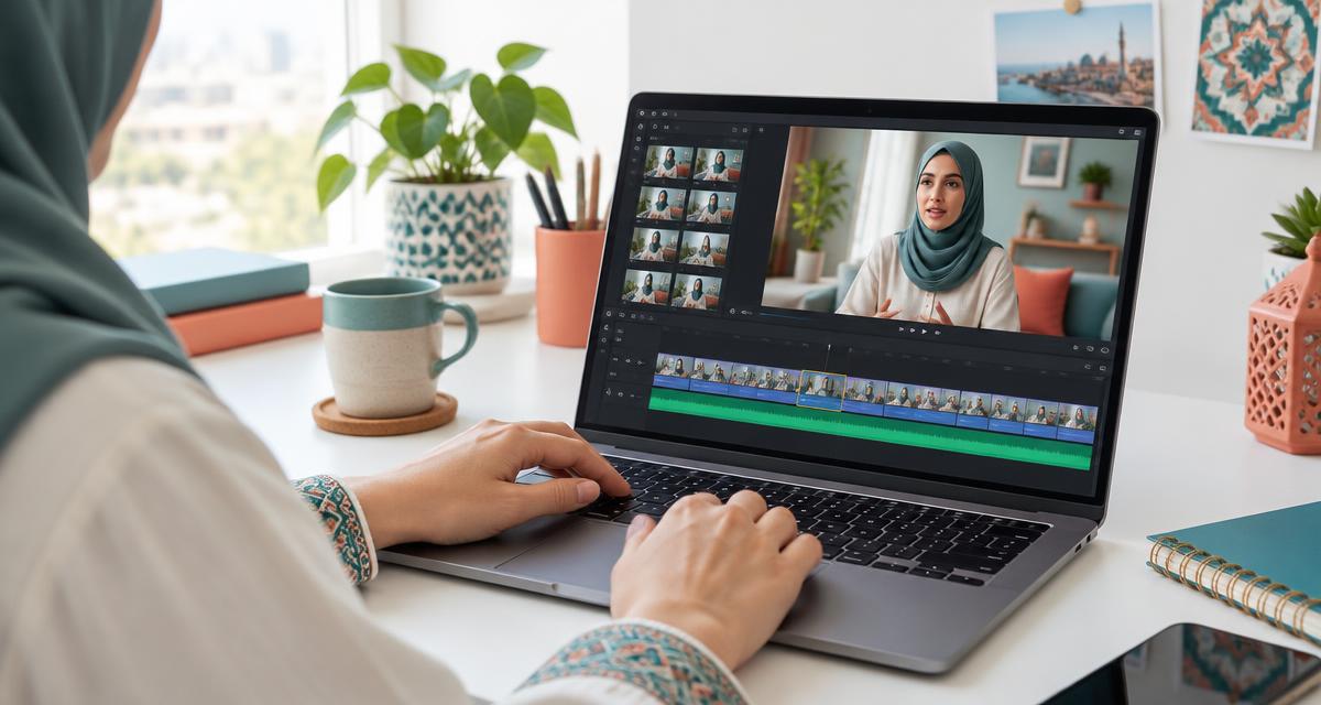 اختيار مقطع قصير من فيديو طويل باستخدام برنامج مونتاج